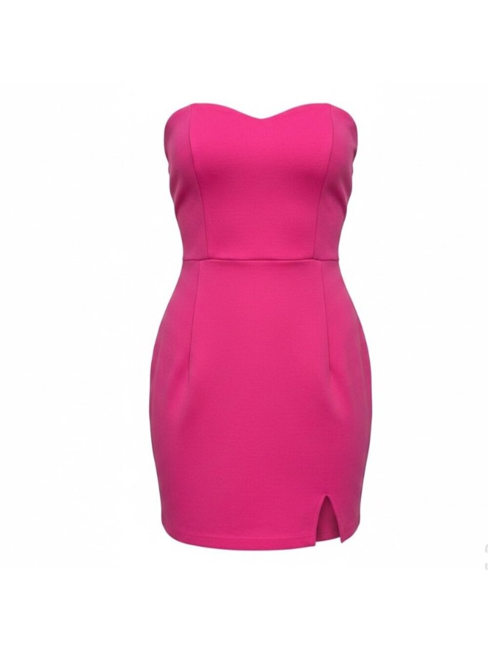 Hollister Womens Pink Viscose Strapless Mini Dress Stylish Design Sz XS